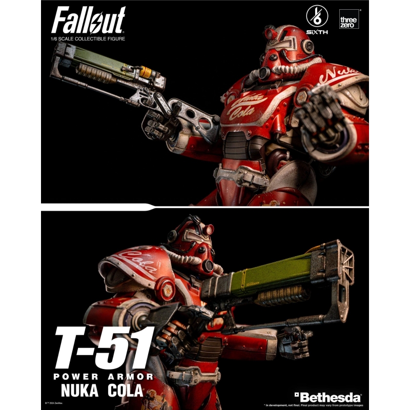 T Nuka Cola Power Armor Threezero Figure Fallout