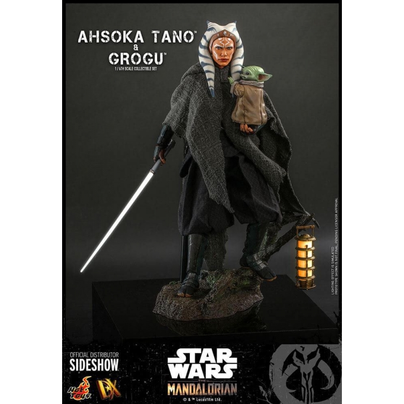 Ahsoka Tano and Grogu Hot Toys figures DX21 (Star Wars The Mandalorian)