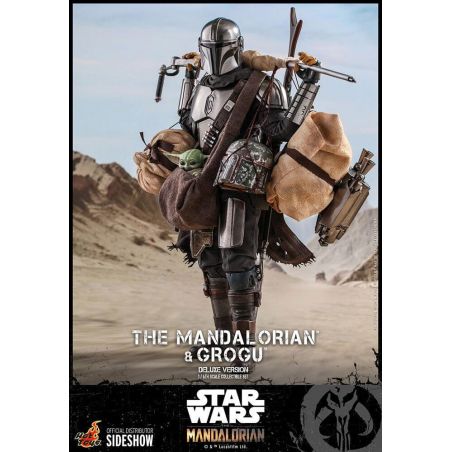 Hot toys TMS052 Star Wars The Mandalorian and Grogu Collectibles Set  (Deluxe Version)