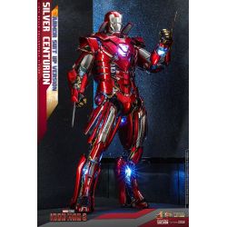 Iron Man Silver Centurion armor suit up version diecast MMS618D43
