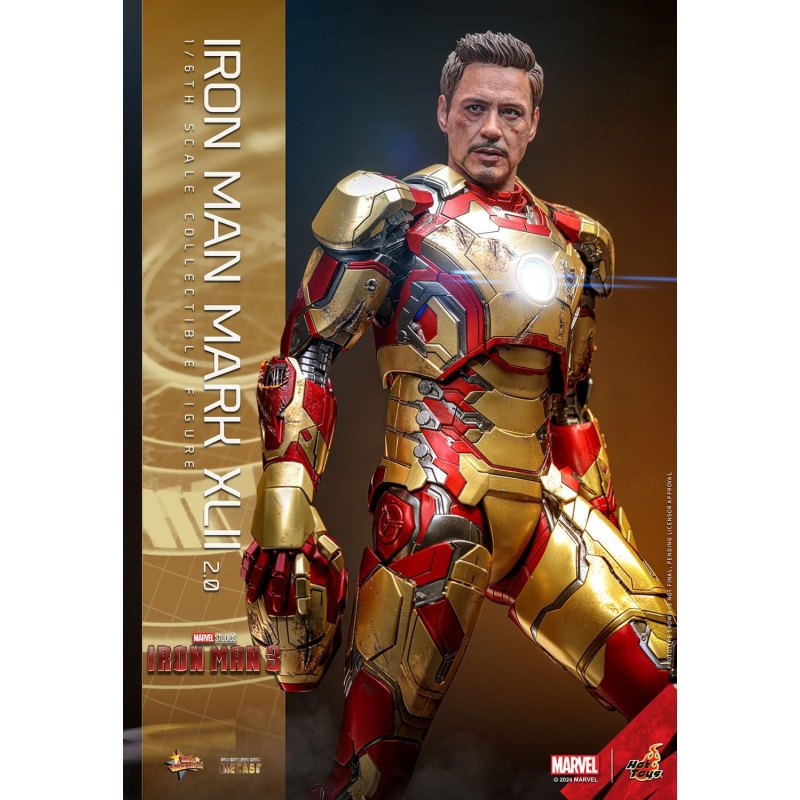 Iron Man Mark 42 2.0 Hot Toys MMS758D65: Iron Man 3 1/6 figure