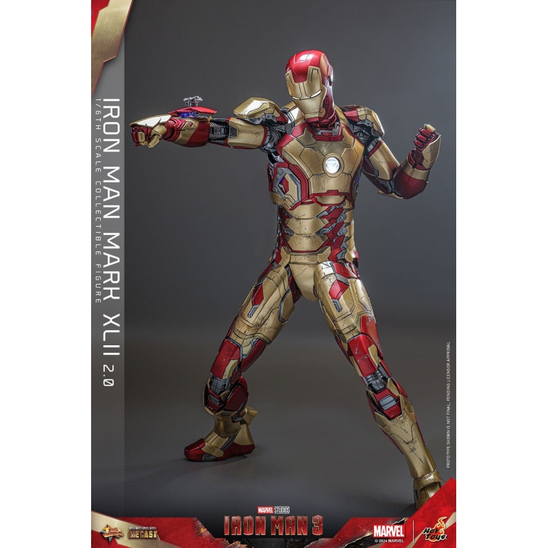 Iron Man Mark 42 2.0 Hot Toys MMS758D65: Iron Man 3 1/6 figure